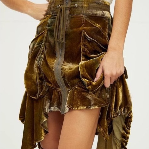 ISO: Free People Velvet Paxton Utility Skirt (6-8) - Picture 2 of 2